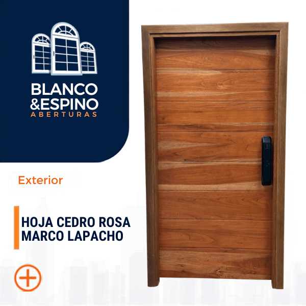 PUERTA EXTERIOR CEDRO ROSA